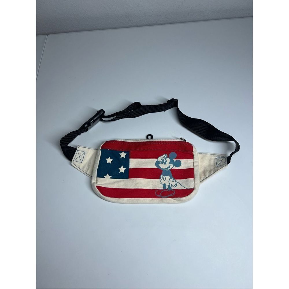 Vintage American Flag Belt Bag Ajustable
